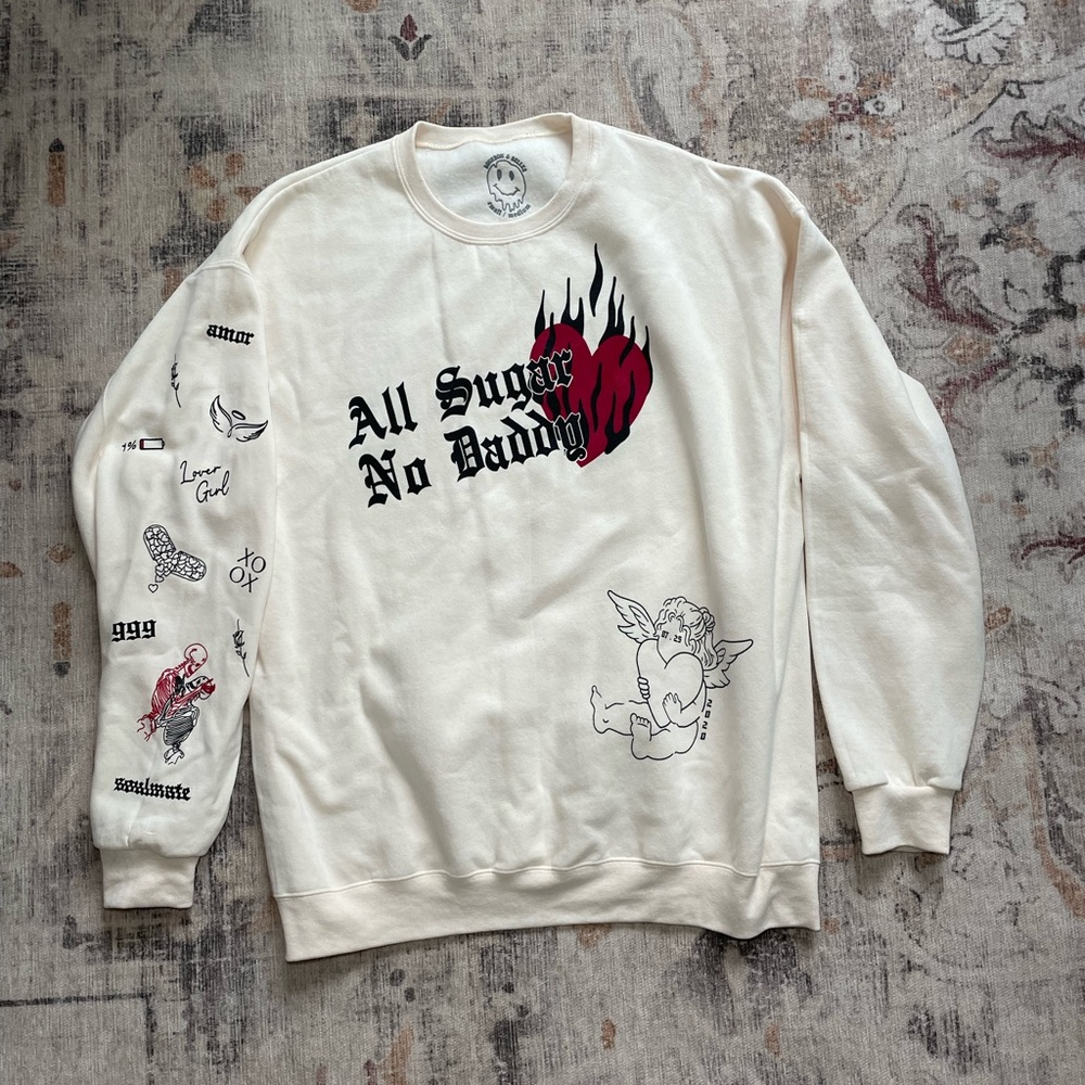 Bourbon and belles valentines sticker crewneck
